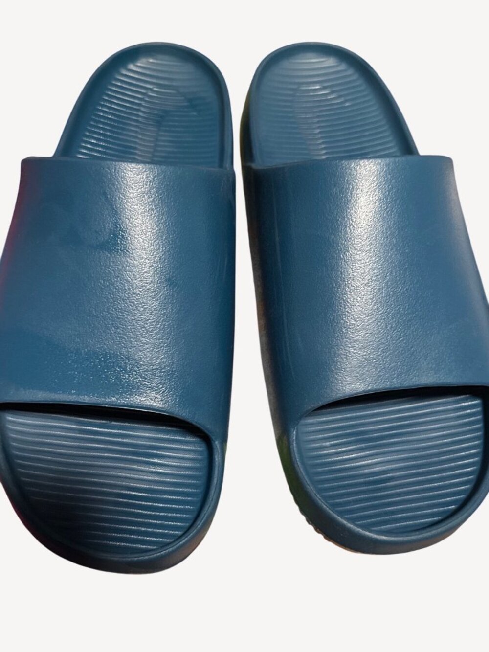 Nike Blue Slide Sandals With Rubber Sole Comfort & Style Unisex Casual Wear